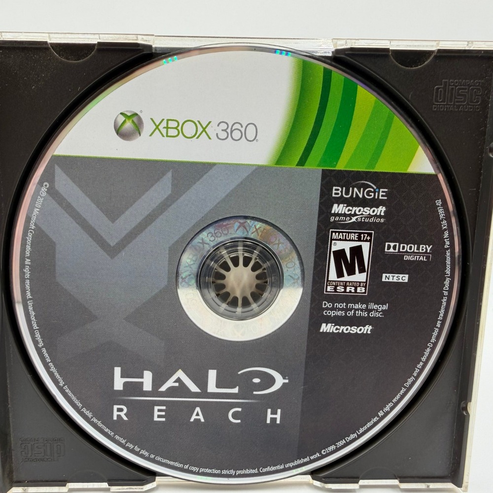 Halo Reach Microsoft Xbox 360 Video Game Disc Only Bungie NTSC M Rated 2010